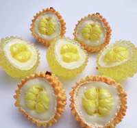 Matériaux pour la création de crèmes de fruits tridimensionnelles, crèmes de durian, fleurs pour épingles à cheveux et chaussures, pendentifs en résine pour diffusion en direct et objets de présentation