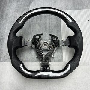 Volante de Fibra de Carbono con Base Plana, Personalizado, para Modificación de Autos, Compatible con Sedanes de Lujo Serie <span class=keywords><strong>Ghibli</strong></span> - Product Image 2