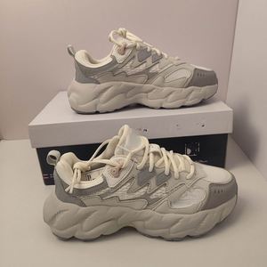 Chaussures de sport Old Dad pour hommes et femmes, modèle couple, à enfiler, bout carré, en cuir véritable, respirantes, antidérapantes, pour le fitness et les loisirs - Product Image 2