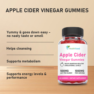 Hot Selling Best Quality Apple Cider Vineager Gummies Dietary <b>Supplement</b> Helps Maintains Health and Pormote Cholesterol Levels - Product Image 6
