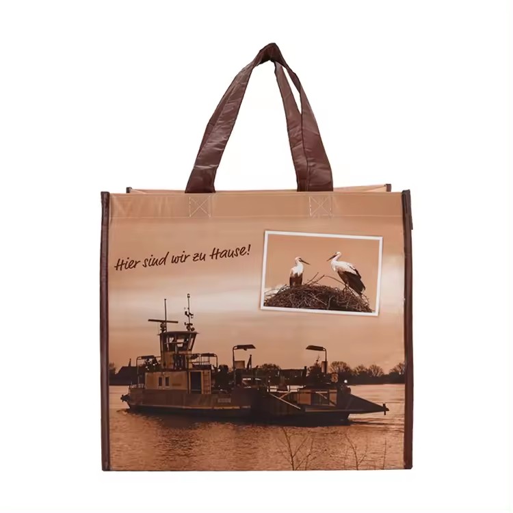 High quality reusable shopping foldable recycled laminated rpet nonwoven bag