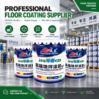 Revêtement de sol industriel haute performance, peinture époxy polyurée vinylester pour usine, entrepôt, garage