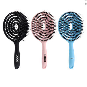<span class=keywords><strong>Brosse</strong></span> à cheveux personnalisée avec logo, design personnel, massage, salon de coiffure, outils de beauté, peigne rond, démêlant, brosses à ventilation, peignes humides et secs - Product Image 1