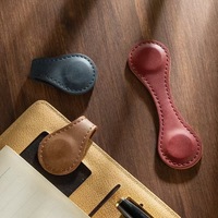 Marque-pages magnétiques en cuir avec logo personnalisé, faits à la main, durables, cadeau promotionnel avec impression UV