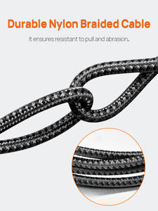 Câble de charge rapide MFi C94 IOS USB 8 broches vers Type-C, gaine en nylon tressé, pour téléphones mobiles, 8 cœurs, certifié IOS - Product Image 2