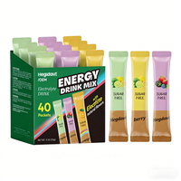 Hegdavt Assortiment de boissons énergisantes à la caféine pour adultes, mélange instantané en poudre, électrolytes, faible teneur en glucides, sans sucre, non destiné aux femmes enceintes