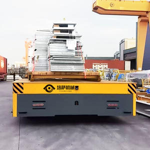 Chariot de transfert de charge lourd autopropulsé de 100 tonnes avec 4 roues en caoutchouc pour la manutention de pièces métalliques - Product Image 4