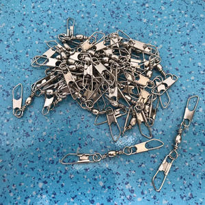 Connecteur pivotant en forme de huit Double A Pin en acier au carbone pour montage d'hameçon de pêche, noir 1234567891012 - Product Image 3