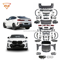 Kit de Carrocería para BMW X6 E71 2007-2014, Actualización de Modelo Antiguo a Nuevo G06 LCI M Sport, Parachoques, Alerón Trasero, Capó, Piezas de Automóvil