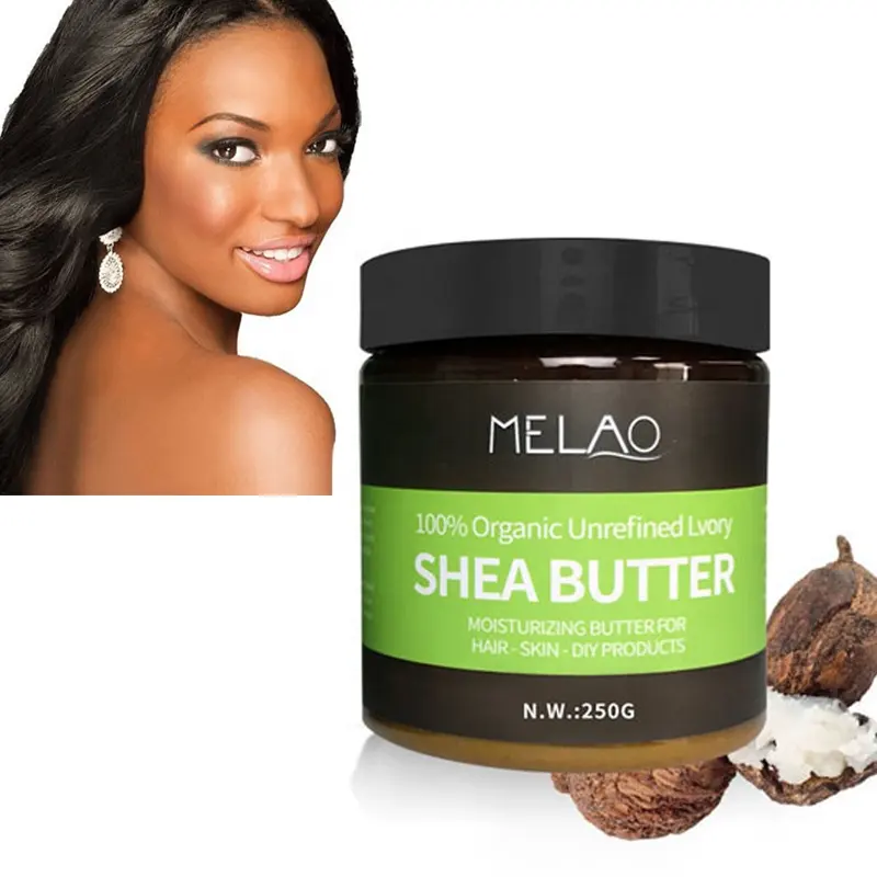 Private Label Shea Butter Groothandel Ongeraffineerde Whitening En Verlichting Van Lichaamsverzorging Lotion Gele Shea Boter Rauw