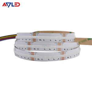 Tira de luz LED COB RGBCCT con certificación UL, 840LED/M, cuerpo de lámpara de aluminio inteligente, tira de luz RGB Flexible para control remoto del hogar IP20" - Product Image 1