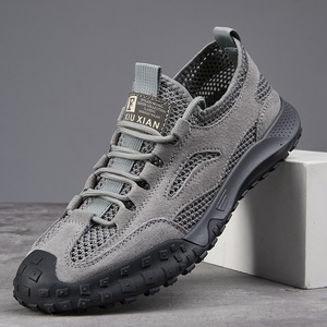 Chaussures décontractées pour hommes, grandes tailles, style rétro, respirantes, à mailles ajourées, pour la randonnée et le sport - Product Image 3