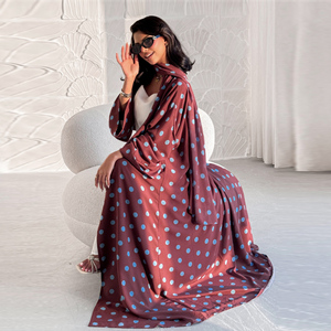 Nouvelle Abaya 2026 à pois <span class=keywords><strong>pour</strong></span> femmes musulmanes – <span class=keywords><strong>Robe</strong></span> longue élégante et modeste avec foulard <span class=keywords><strong>pour</strong></span> femmes musulmanes - Product Image 6