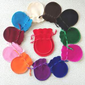 Sacs cadeaux en velours avec cordon de serrage 7*9 9*12cm, emballage pour bijoux, pochettes de mariage avec sachets pour bonbons et bracelets, possibilité d'imprimer un logo - Product Image 3