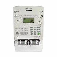 Compteur d'électricité intelligent prépayé monophasé compatible GPRS LoRaWAN STS IEC AMI avec écran LCD, précision de classe 1.0, courant maximal de 100A