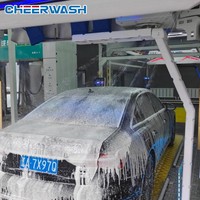 Máquina de Lavado de Autos Automática con Secadora, Máquina de Lavado de Autos Sin Contacto, Totalmente Automática, Pequeña