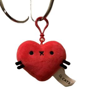 Barato personalizado vermelho coração macio pelúcia recheado mini boneca do amor - Product Image 1