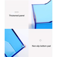 Organisateur de fichiers en acrylique transparent, lavable, écologique, multifonctionnel, moderne, pour bureau, format A4