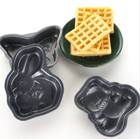 Moules à gâteau miniatures rectangulaires en acier au carbone antiadhésif, outils de cuisson pour la maison et la cuisine, écologiques