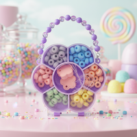 Perhiasan Bunga DIY Permen Cantik Hadiah Ulang Tahun Anak Permen Gelang Warna-warni Permen Kalung Permen