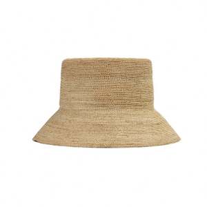 Sombrero de Paja de Rafia Fina de Lujo, Diseño de Verano, Nuevo, a la Moda, de Alta Calidad, para Mujer - Product Image 6