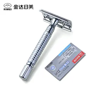 Rimei Thương Hiệu Dùng Một Lần Cổ Điển Cạo An Toàn Trên Khuôn Mặt Dao Cạo Mens Razor Blades