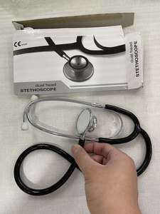 Fabricants Vente en gros stéthoscope en acier inoxydable pour médecins hospitaliers Stéthoscope de cardiologie OEM Stéthoscope à <span class=keywords><strong>double</strong></span> tête - Product Image 3