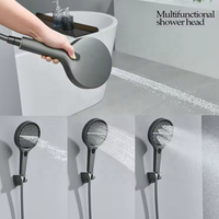 Nouvel arrivage 2026 : Ensemble de douche cascade noir multifonction avec panneau de douche spa à jets massants et LED