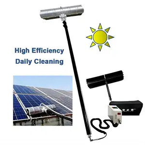 Pannelli solari pulizia rotante di alta qualità detergente per spazzole strumenti per la pulizia del pannello solare macchina per la pulizia a secco con Kit