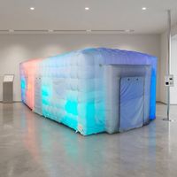 Dôme Gonflable 8,3 x 4 x 3,7 Mètres en PVC 0,55 mm Étanche, Sans Colonne, pour Événements, Stockage, Glamping, Extérieur, Double Couche
