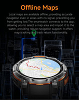 KC108 Reloj Inteligente con Pantalla TFT de 1.46 Pulgadas, GPS, Seguimiento de Actividad Física, Monitoreo de Frecuencia Cardíaca, Compatible con Mapas Fuera de Línea y Respuesta a WhatsApp