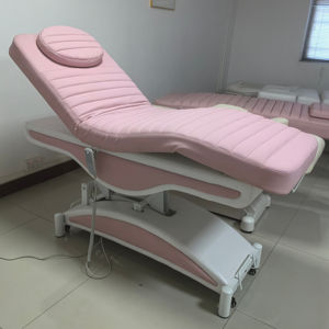 Luxury Beauty Bed Facial Chair Cosmetic Salon Furniture Pink Electric Waxing Body Treatment <b>Table</b> Lash Facial Chair - Product Image 1