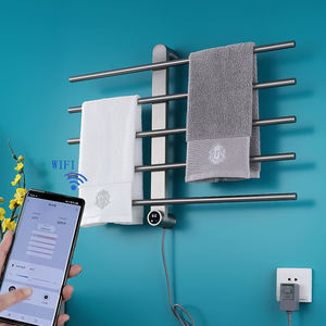 <span class=keywords><strong>Toallero</strong></span> Eléctrico de Acero Inoxidable SUS304 para Proyectos Hoteleros, Montado en Pared, Termostático, <span class=keywords><strong>con</strong></span> Pantalla <span class=keywords><strong>Digital</strong></span>, IPX4, Personalizable OEM - Product Image 2