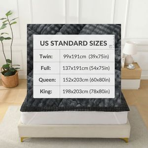 <span class=keywords><strong>Surmatelas</strong></span> matelassé 10 cm en flanelle polaire et fausse fourrure de lapin de qualité supérieure, texture bulles 3D, doux, chaud et épais, taille US - Product Image 3