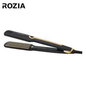 Rozia professional steam hair iron flat iron straightener brush magic styling machine hair straightener comb brush flat iron