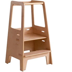 Wooden children's learning tower, footrest, standing washstand, kitchen and <b>bathroom</b> baby solid wood booster stairs, climbing - Product Image 5