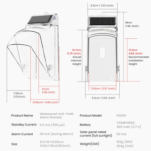 Couverture étanche pour sonnette vidéo d'extérieur et d'intérieur, sécurité antivol, bouton sans fil, couverture transparente anti-pluie et anti-poussière - Product Image 4