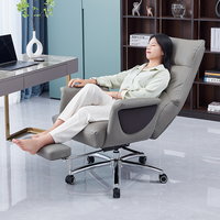 Chaise de bureau de direction à dossier haut en cuir PU de haute qualité, confortable pour un usage domestique