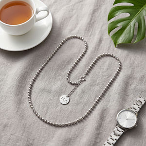 Collana Girocollo Geometrica con Perline in Acciaio Inossidabile Placcato <span class=keywords><strong>Oro</strong></span> 18K, Gioiello di Moda Trendy e Durevole per Donne - Product Image 6