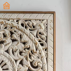 Hot bán MDF tấm Tường handmade thiết kế thanh lịch trắng Pháp treo gỗ Bảng điều khiển nội thất nhà nền tường trang trí nội thất - Product Image 6