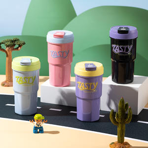 Boîte à lunch bento empilable 2 couches avec couvercle en plastique Récipient alimentaire réutilisable et écologique avec couverts pour enfants étudiants - Product Image 3