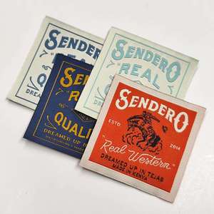 Xp-khuyến mãi tùy chỉnh sắt trên dệt nhãn cho hàng may mặc sinh thái thân thiện nhiệt Báo Chí dệt may chăm sóc nhãn với logo Quần Áo thương hiệu - Product Image 1