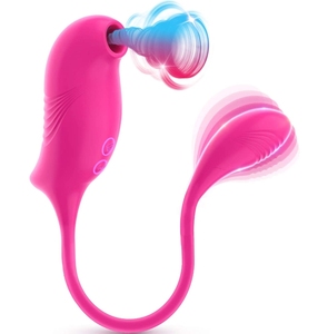 Giocattolo rosa per vibratore di aspirazione della lingua della ragazza con vibratore orale del sesso della ventosa del capezzolo dell'uovo vibrante per le coppie delle donne - Product Image 1