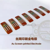 Electrodo de oro serigrafiado altamente rentable Electrodo flexible electroquímico Biosensor electroquímico