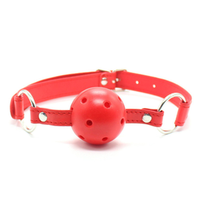 Pu <strong>leather</strong> mouth ball <strong>gag</strong> for adult love game sex toy sm game play CHUNHUI bdsm bondage for sex role and play - Product Image 6