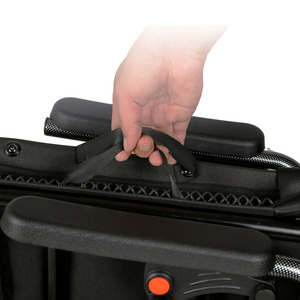 Silla de Ruedas Manual Todoterreno con Ruedas Delanteras de PU de 6 Pulgadas con Amortiguación y Horquilla de Aluminio, <span class=keywords><strong>Precio</strong></span> de Fábrica al por Mayor - Product Image 4