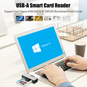 Lector de tarjetas de identificación ZOWEETEK USB 2,0, lector de tarjetas con Chip inteligente, escritor IOS 7816, lector de tarjetas de crédito USB, pago para Windows, <span class=keywords><strong>Mac</strong></span> <span class=keywords><strong>OS</strong></span> - Product Image 3