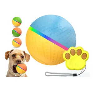 Pet toy ball USB charging Smart Electric Ball LED flash ball Remote control Pet Cats Dogs Pet interactive movement toys