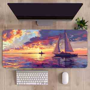 FX Printed Anime-style Cartoon Water Resistant Dreamy Landscape <b>Mouse</b> Pad Non-slip Rubber Gaming <b>Mat</b> XXL for PC Office Home - Product Image 4