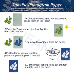 Cianotipo Kit di verniciatura solare ad alta sensibilità A/B 100ml per principianti fai da te Tutorial di arte stampa solare su carta laccata prodotto - Product Image 5